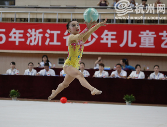 2015年浙江省少年儿童体操锦标赛在淳安体育馆开赛